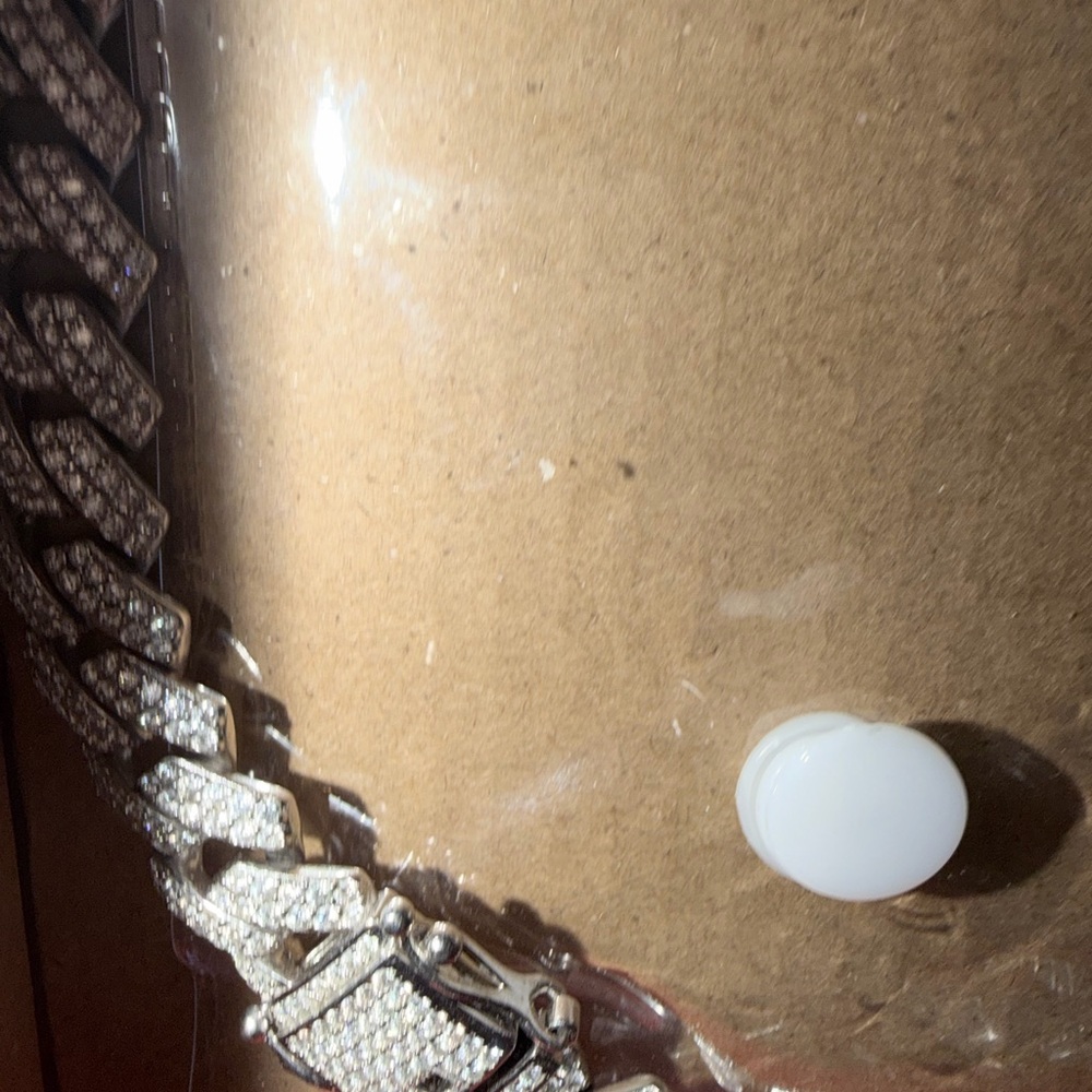 Real 925 solid sterling silver, heavy moissanite … - image 1